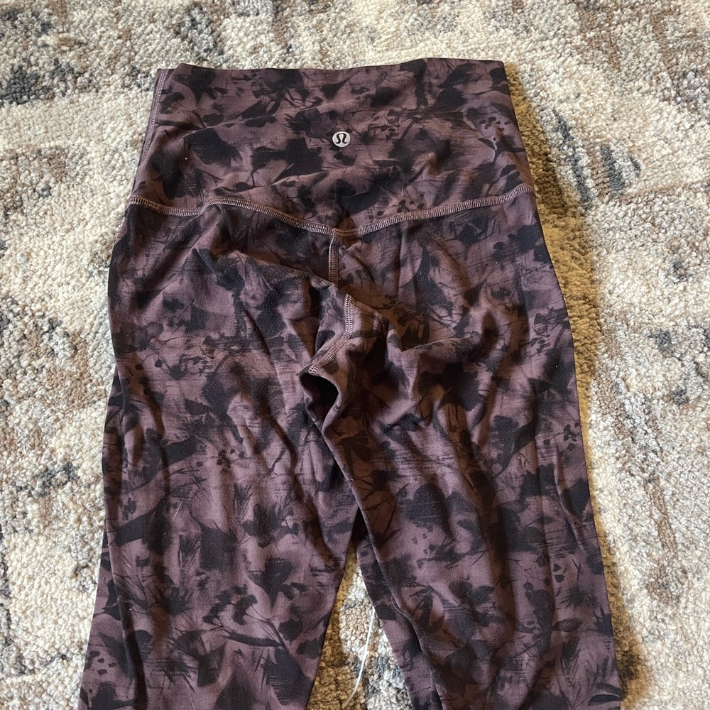 Lulu align purple tie dye leggings